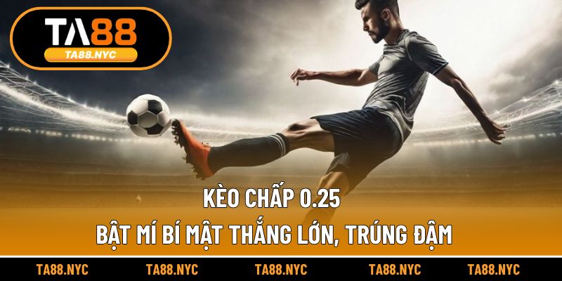 Kèo Chấp 0.25 - Bật Mí Bí Mật Thắng Lớn, Trúng Đậm