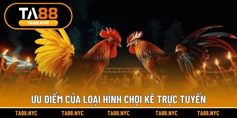 Ưu điểm của loại hình chọi kê trực tuyến